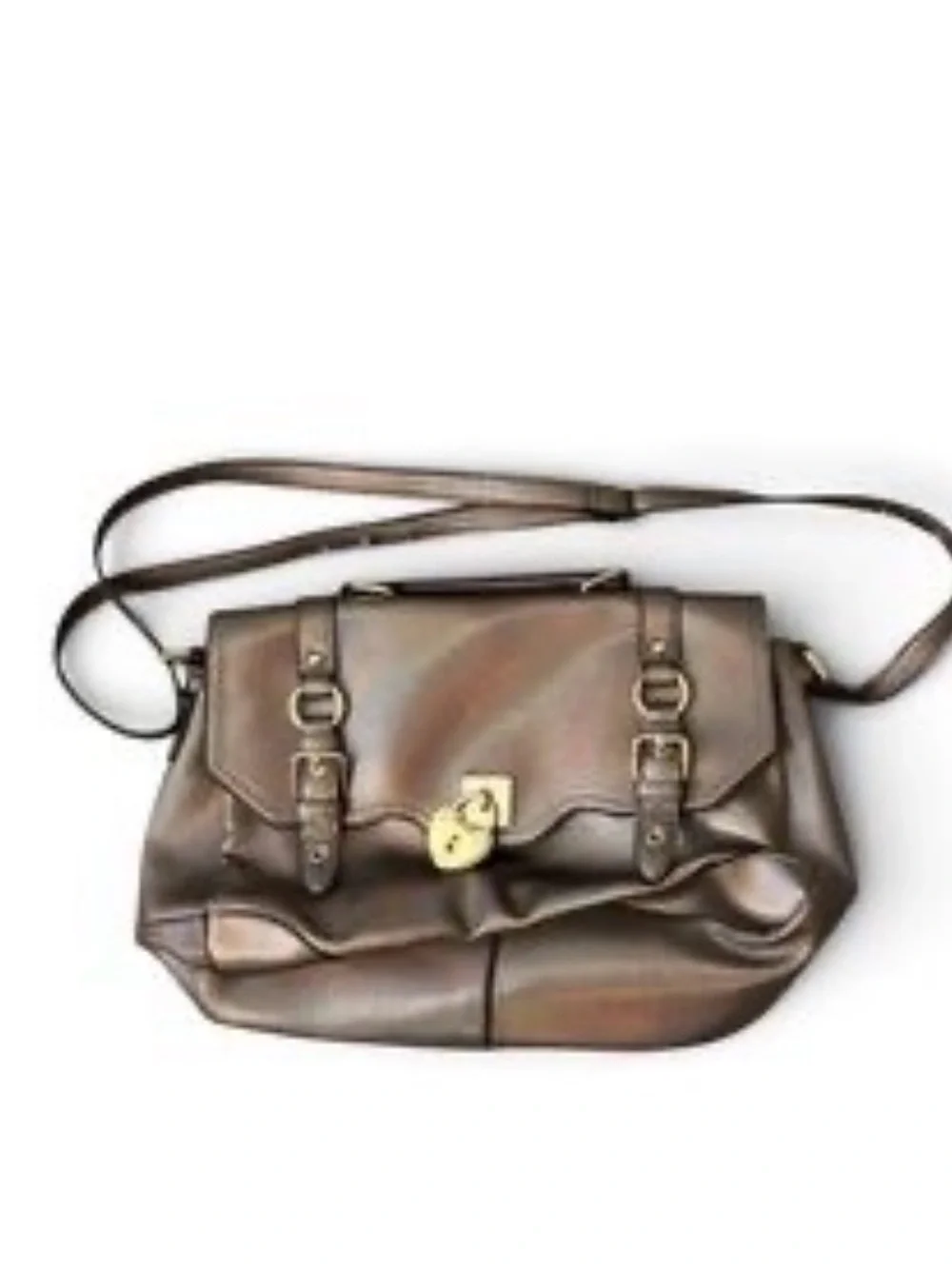 🔥Rare Vtg Juicy Couture Satchel Metallic Bag Heart Locket Crossbody Y2K